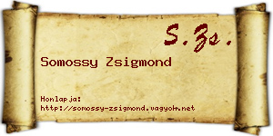 Somossy Zsigmond névjegykártya